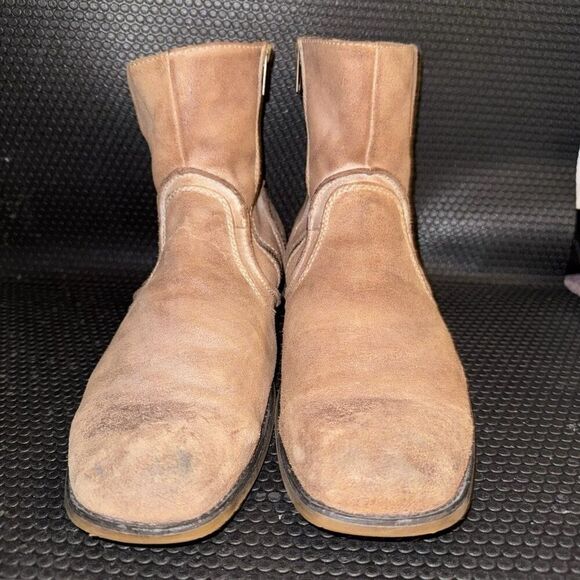 Bed Stu Men's Brown Tan Cowboy Western Casual Ankle Leather Boots Size 12 - Picture 2 of 8